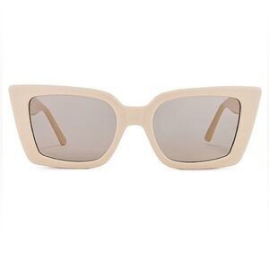- NEW Lu Goldie Lucia Sunglasses Oat Milk AX4